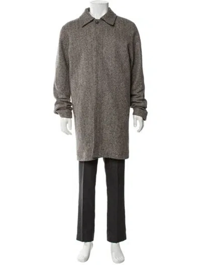Pre-owned Apc Wool Overcoat In Neutral