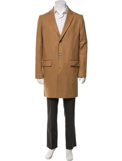 Pre-owned Apc Wool Overcoat In Neutral