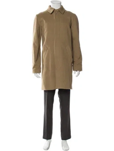 Pre-owned A.p.c. Wool Overcoat In Neutral