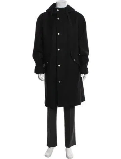 Pre-owned Apc Wool Parka In Black