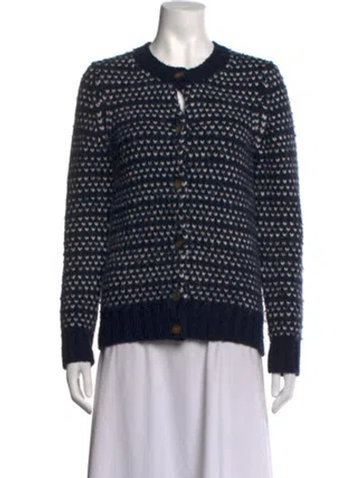Pre-owned A.p.c. Wool Patterned Sweater In Black
