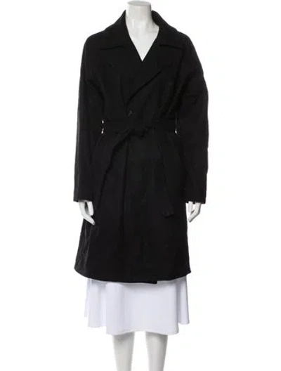 Pre-owned Apc Wool Peacoat In Black