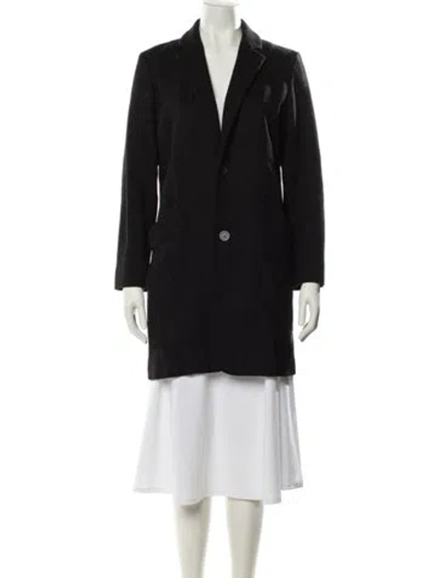 Pre-owned Apc Wool Peacoat In Black