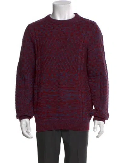 Pre-owned Apc Wool Printed Pullover In Blue