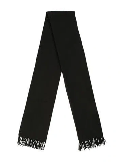 Pre-owned A.p.c. Wool Printed Scarf In Green