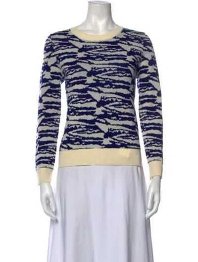Pre-owned A.p.c. Wool Printed Sweater In White