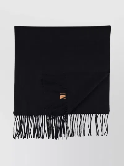 APC WOOL SCARF FRINGE DETAILING