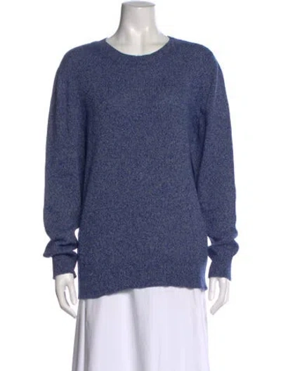 Pre-owned Apc Wool Scoop Neck Sweater In Blue