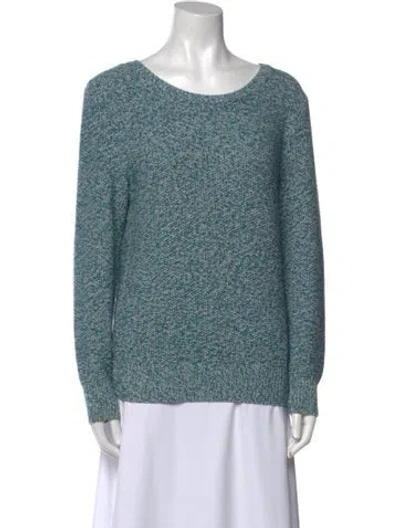Pre-owned A.p.c. Wool Scoop Neck Sweater In Blue