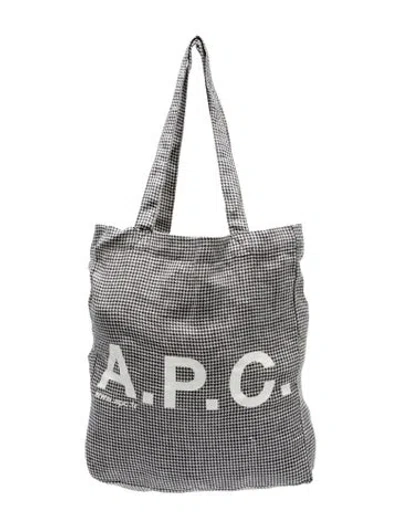 Pre-owned A.p.c. Wool Shoulder Bag In Grey