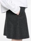 Apc Skirt Wool Houndstooth Pattern