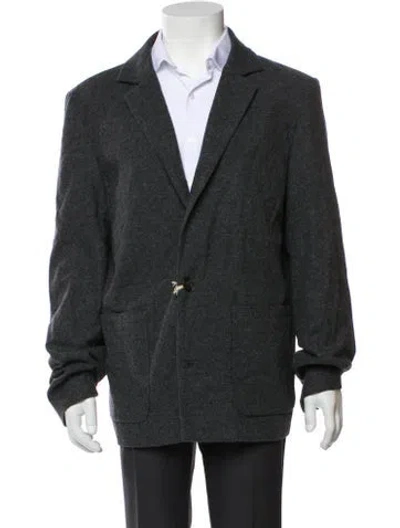 Pre-owned Apc Wool Sport Coat W/ Tags In Gray
