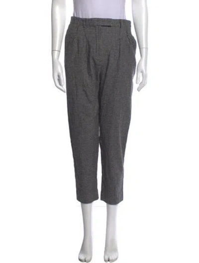 Pre-owned A.p.c. Wool Straight Leg Pants In Black