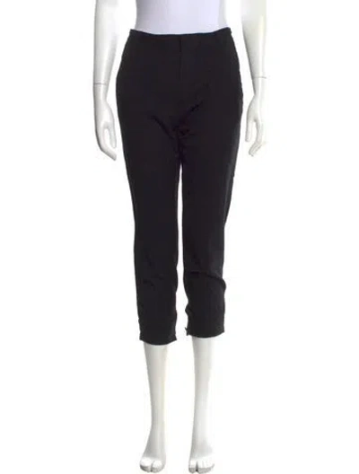 Pre-owned A.p.c. Wool Straight Leg Pants In Black