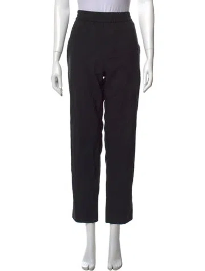 Pre-owned Apc Wool Straight Leg Pants In Blue