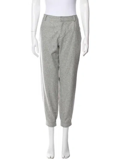Pre-owned A.p.c. Wool Straight Leg Pants In Gray