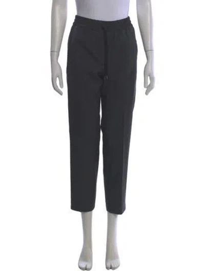 Pre-owned A.p.c. Wool Straight Leg Pants In Gray