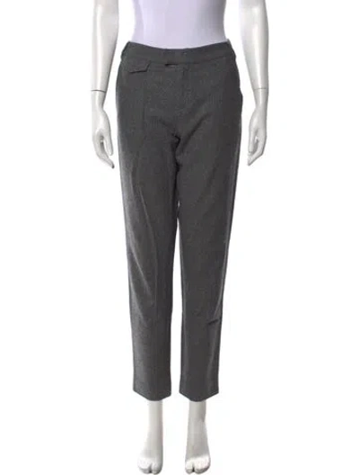 Pre-owned A.p.c. Wool Straight Leg Pants In Grey