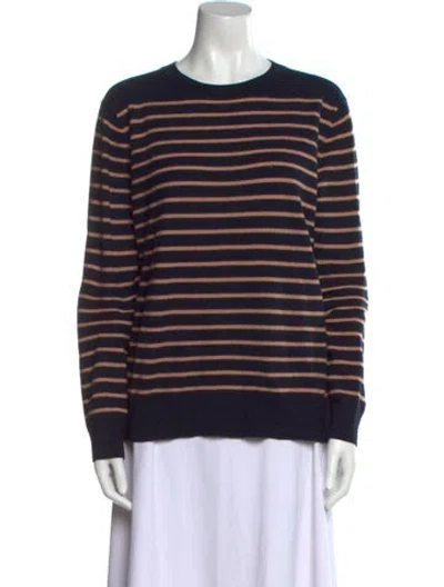Pre-owned Apc Wool Striped Sweater In Blue