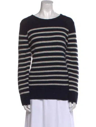 Pre-owned Apc Wool Striped Sweater In Blue