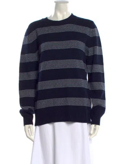 Pre-owned Apc Wool Striped Sweater In Blue
