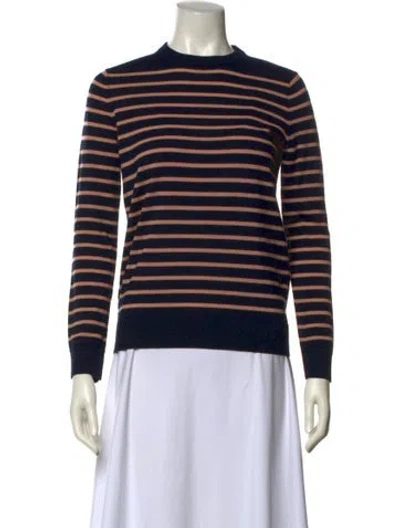 Pre-owned Apc Wool Striped Sweater In Blue