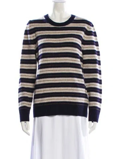 Pre-owned Apc Wool Striped Sweater In Blue