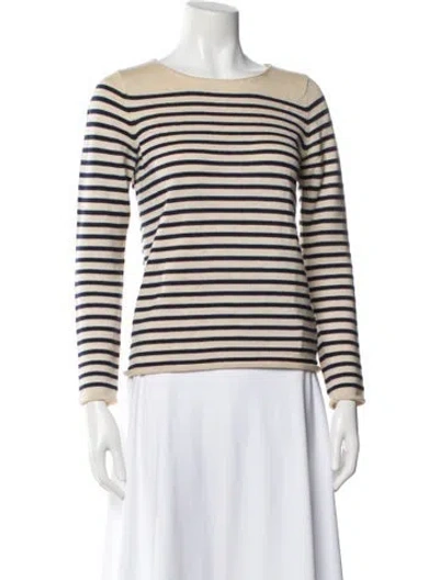 Pre-owned Apc Wool Striped Sweater In Neutral