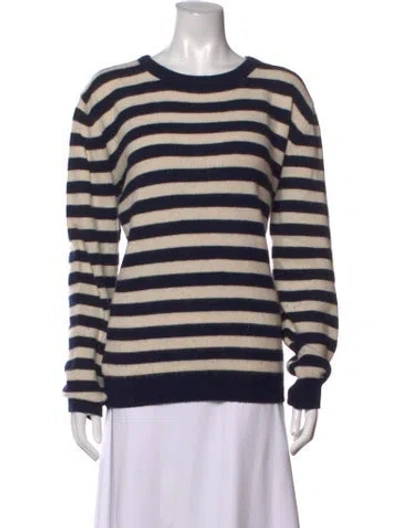 Pre-owned A.p.c. Wool Striped Sweatshirt In Blue