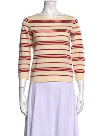 Pre-owned A.p.c. Wool Striped Top In Neutrals