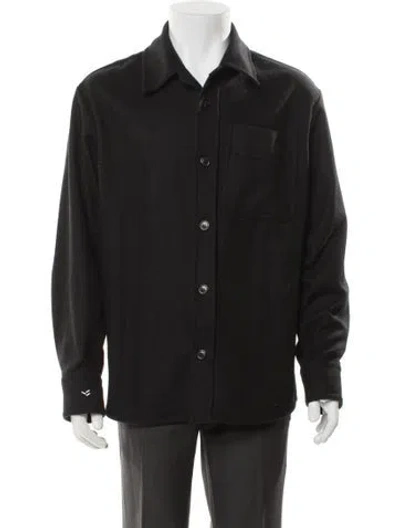 Pre-owned A.p.c. Wool Trucker Jacket In Gray