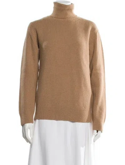 Pre-owned Apc Wool Turtleneck Sweater In Brown