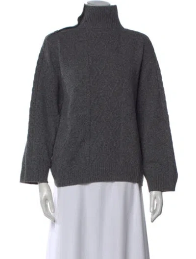 Pre-owned A.p.c. Wool Turtleneck Sweater In Gray