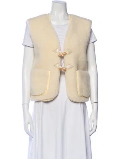 Pre-owned Apc Wool Vest In Neutral