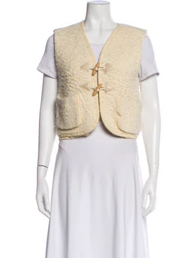 Pre-owned Apc Wool Vest In Neutral