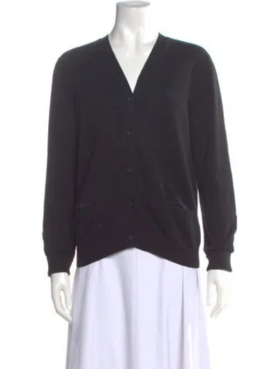 Pre-owned Apc Wool V-neck Sweater In Gray