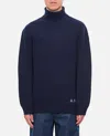 Apc Walter High-neck Pullover In Blue