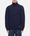 Apc Walter High-neck Pullover In Blue