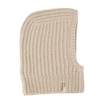 A.p.c. Wvbbr-m25120-pbc Balaclava In Neutral