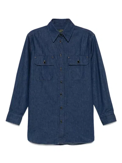 Apc X Anastasia Barbieri Mare Shirt In Blue