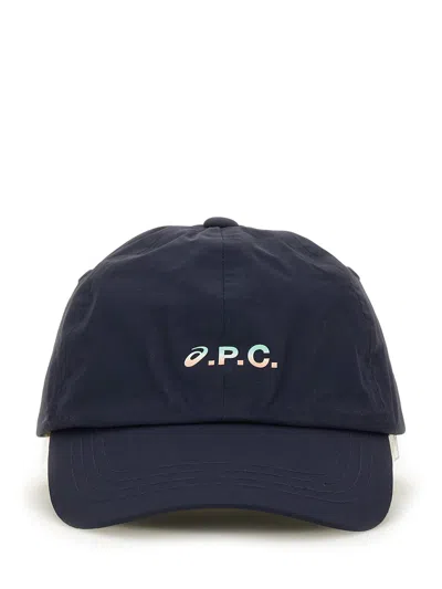 A.p.c. X Asics A. P.c. X Asics Baseball Hat With Logo In Blue