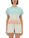A.p.c. X Asics A. P.c. X Asics "cloud" T-shirt In Multicolour