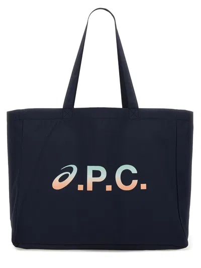 A.p.c. X Asics A. P.c. X Asics Shopping Bag "diane" In Blue