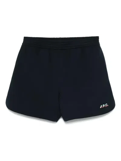 Apc A. P.c. X Asics Coast Track Shorts In Blue