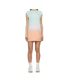 Apc Valey Dress S Saa In Blue/pink