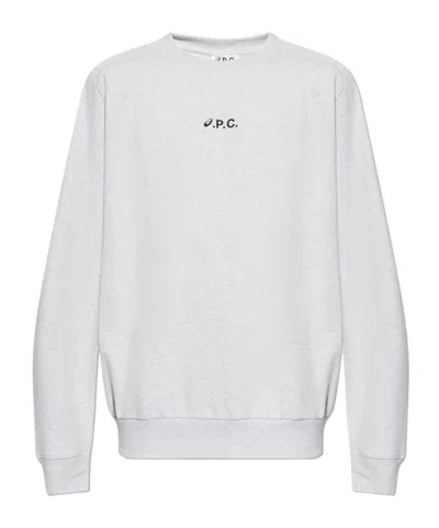 A.p.c. X Asics Lake Crewneck Sweatshirt In Gray