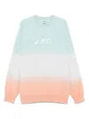 Apc A.p.c. X Asics Long-sleeved Sweatshirt In Green