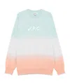 Apc A.p.c. X Asics Long-sleeved Sweatshirt In Blue