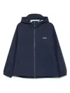 Apc Asics Interaction Logo-print Shell Hooded Jacket In Blue