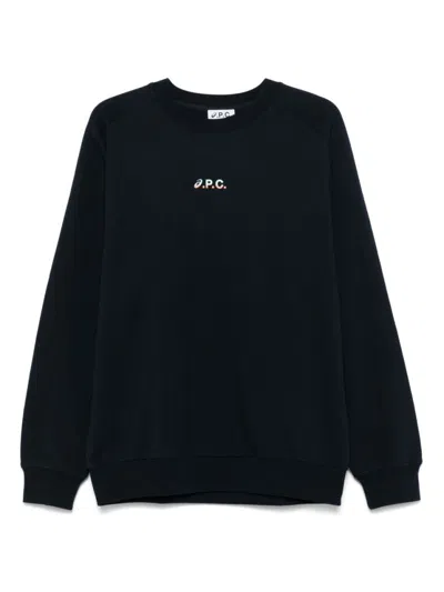 A.p.c. X Asics Navy Blue Sweat Lake Crewneck Sweatshirt